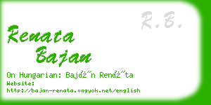 renata bajan business card